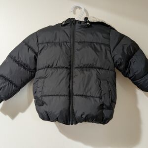 Kids Black Puffer Jacket